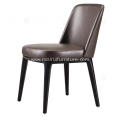 Italian minimalist leather Sophie single chairs